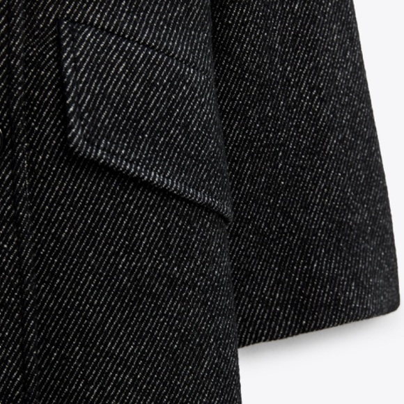 Zara Double Breasted Wool Coat - Picture 4 of 8
